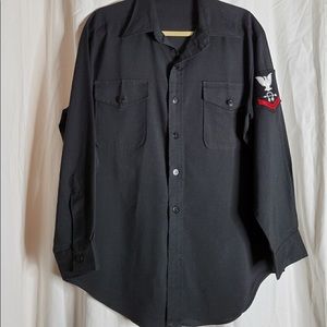 Button Up Sailor Dress Shirt